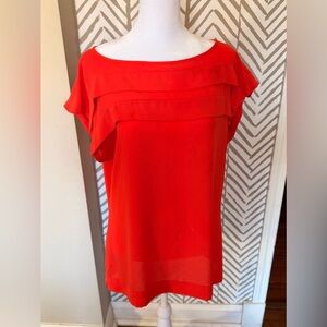 Banana Republic Deep Orange Blouse— Women’s Size Medium